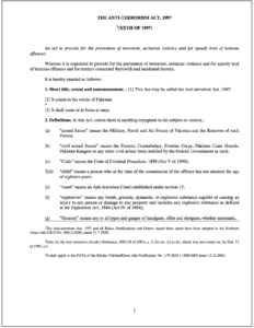 Anti-Terrorism Act 1997